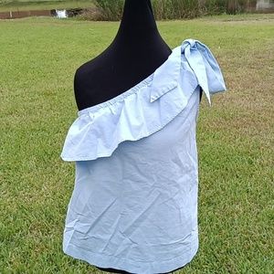 vineyard Vine designer top size 6 blue 96%cotton gently used